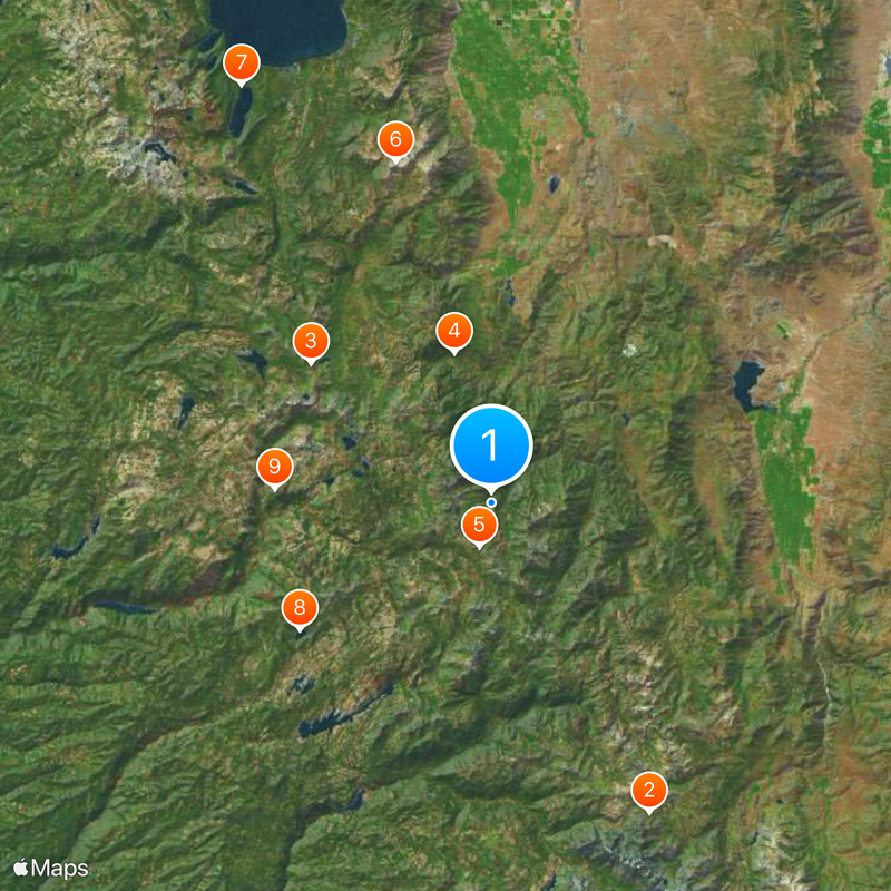 Comté d'Alpine Carte