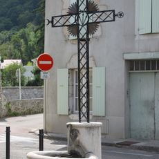 Fontaine en Place au plâtre