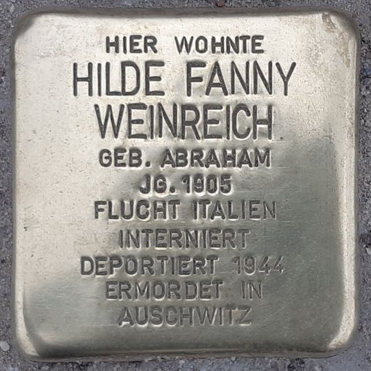 Stolperstein für Hilde Fanny Weinreich