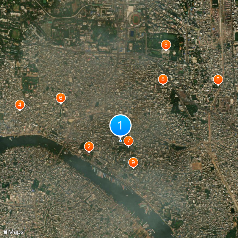 Jagannath University Map