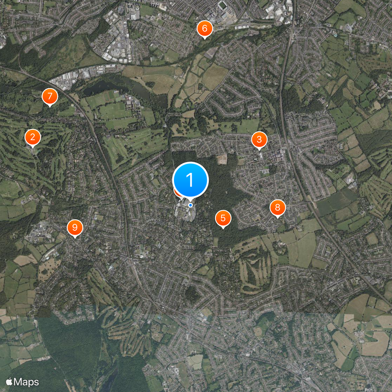 Northwood Headquarters Map