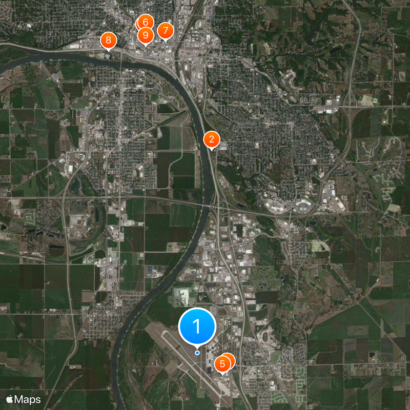 Sioux Gateway Airport Map