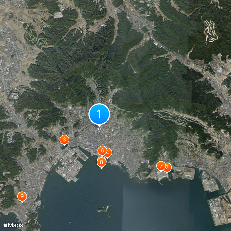 Gamagōri High School Map
