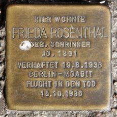 Stolperstein dedicated to Frieda Rosenthal