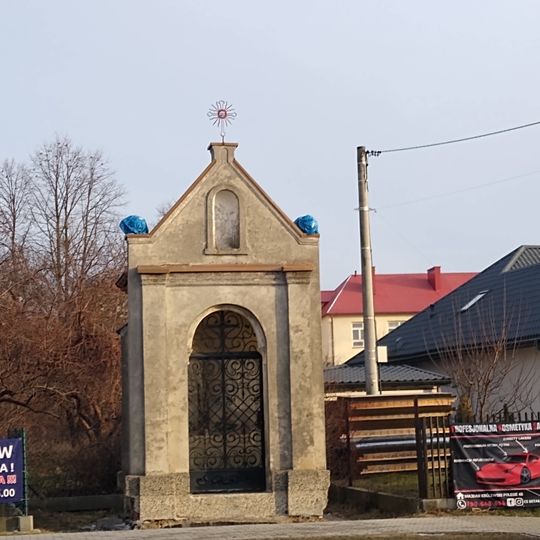 Crucifixion of Jesus wayside chapel in Majdan Królewski
