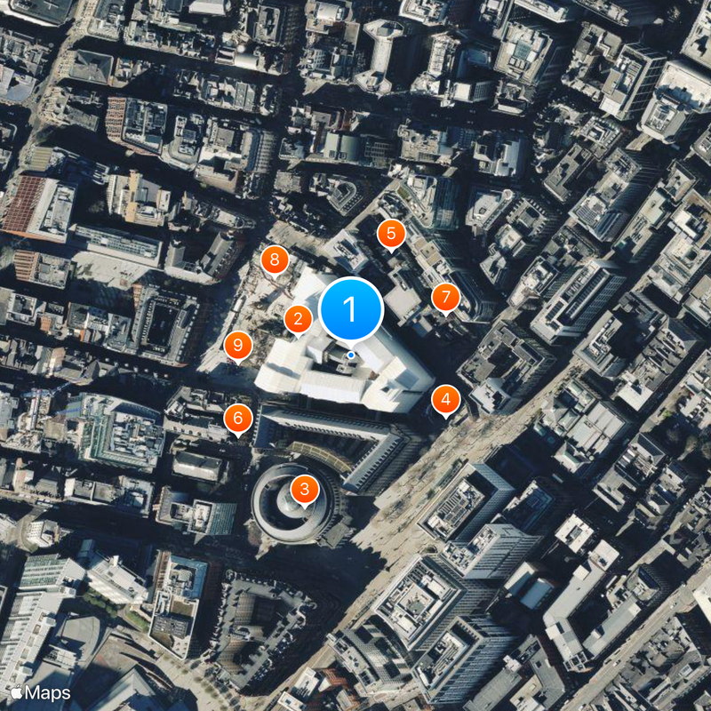 Manchester Town Hall Karte