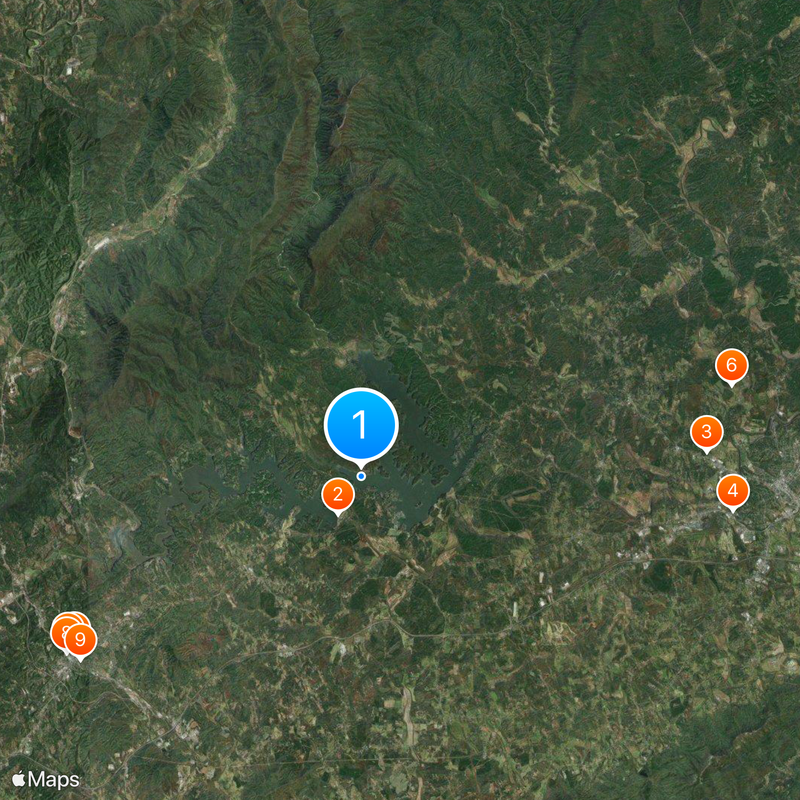 Lake James Map