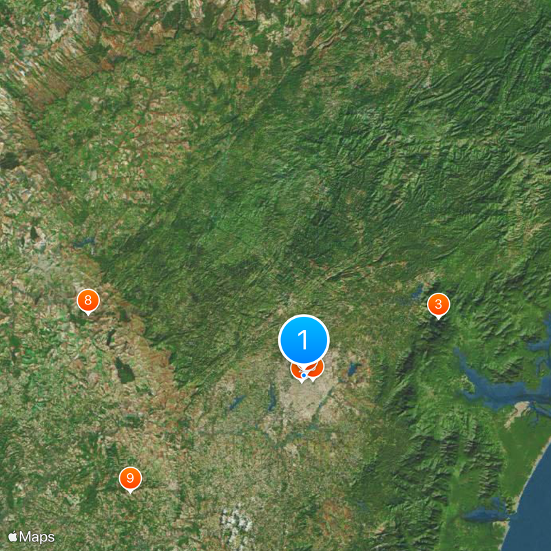 Greater Curitiba Map