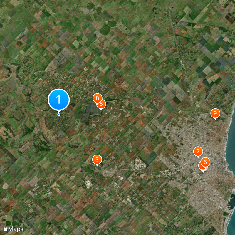 Sierra de los Padres Map