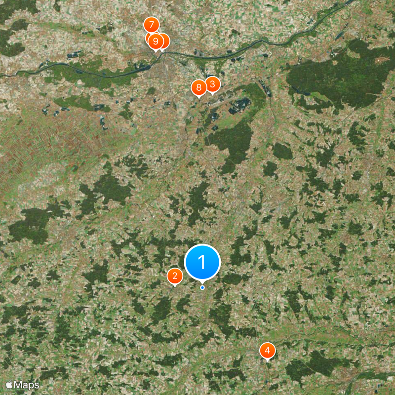 Landkreis Pfaffenhofen an der Ilm Kaart