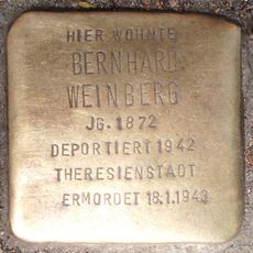 Stolperstein à la mémoire de Bernhard Weinberg