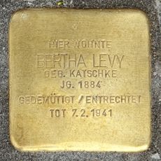 Stolperstein dedicated to Bertha Levy