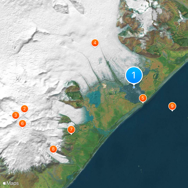 Jökulsárlón Carte