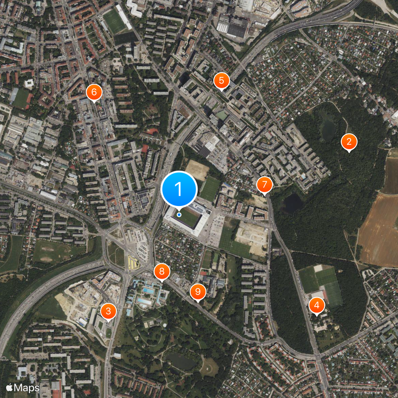 Estádio Franz Horr Mapa