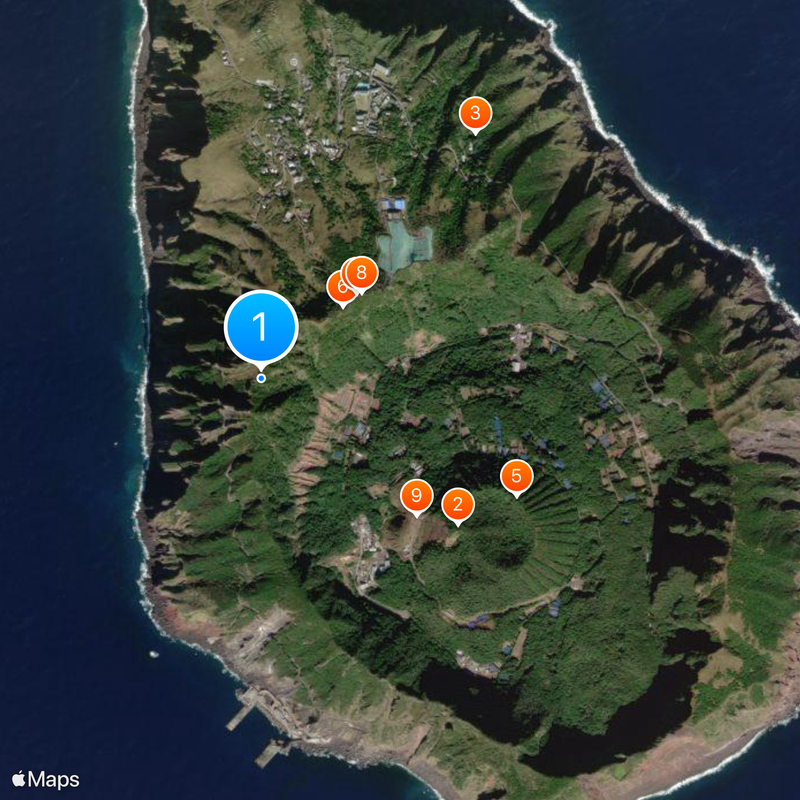 Aogashima Map