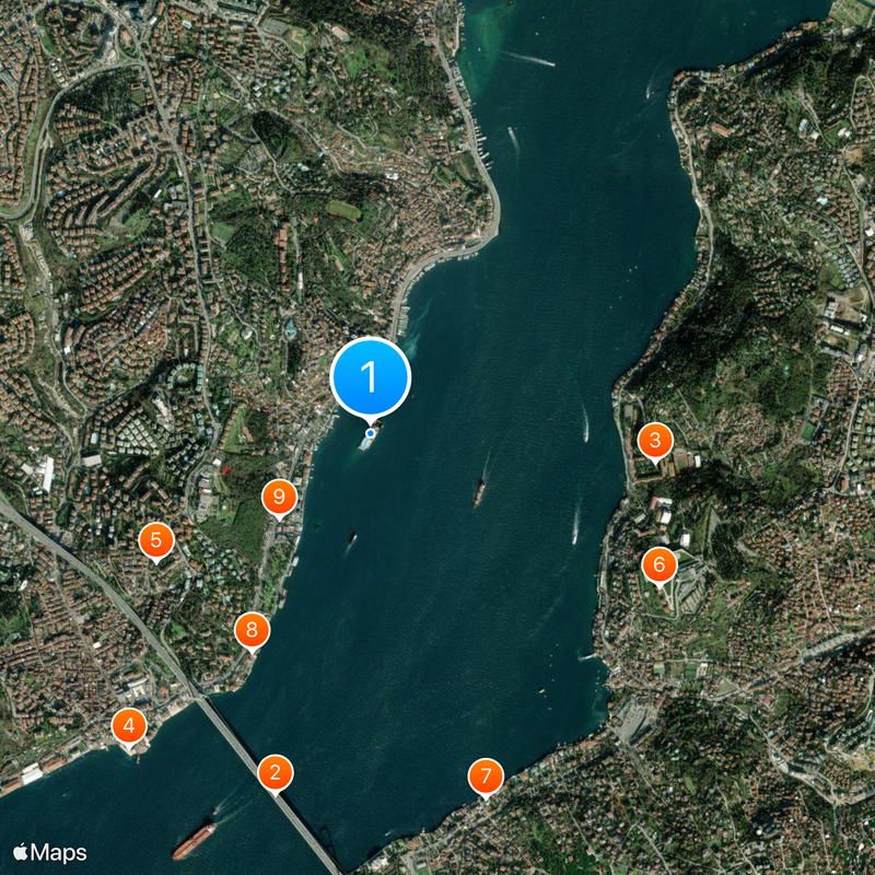Galatasaray Islet Mapa