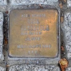 Stolperstein dedicated to Rosa Harburger