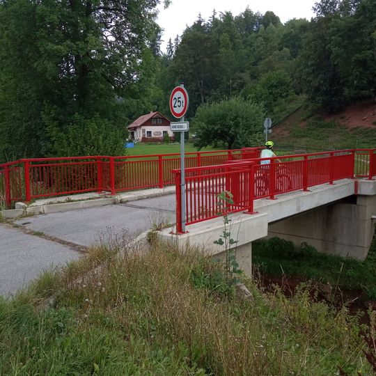 Most přes Čistou v Arnultovicích u čp. 37