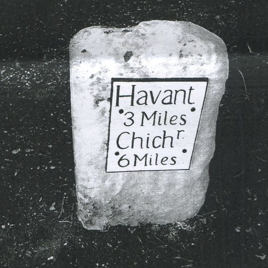 Milestone, Gosden Green, E of public footpath, W of "Weston House"