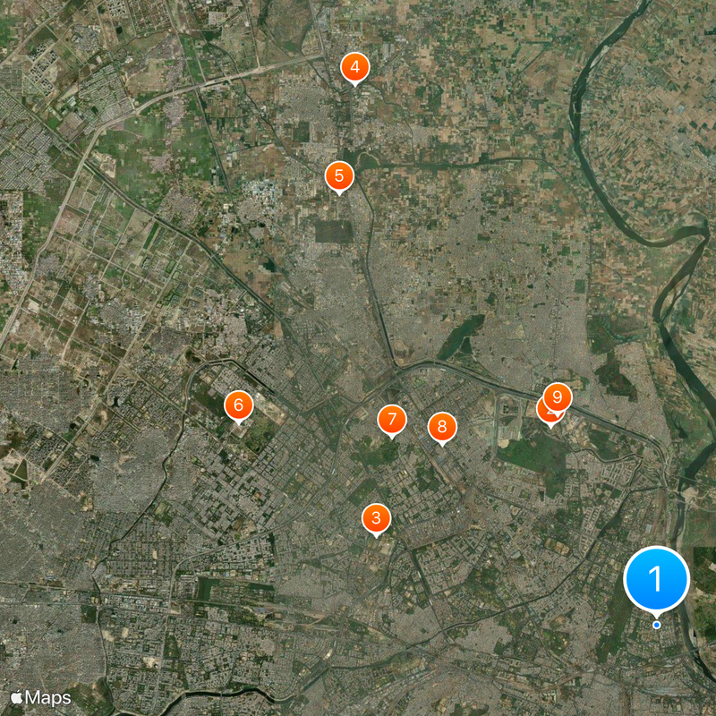 North Delhi district Map