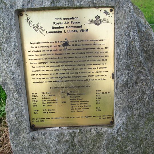 Oorlogsmonument aan de Bartjesbrug