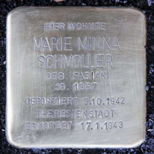 Stolperstein en memoria de Marie Minna Schmoller