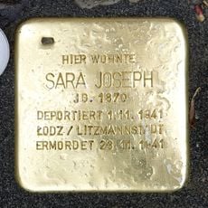 Stolperstein en memoria de Sara Joseph