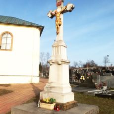 Kříž na hřbitově v Pozlovicích