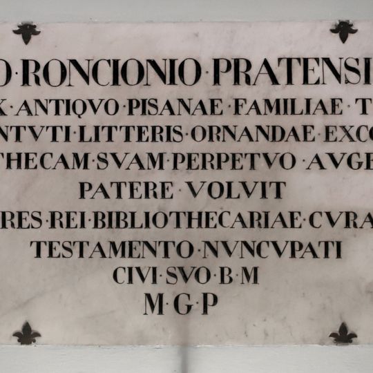 Targa a Marco Roncioni