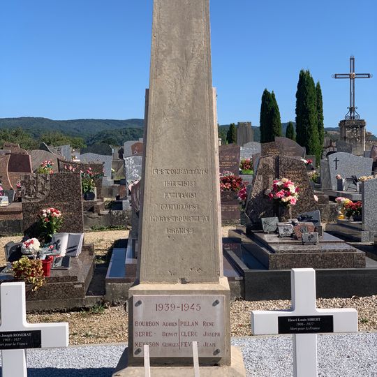 War memorial of Cemetery of Ambronay