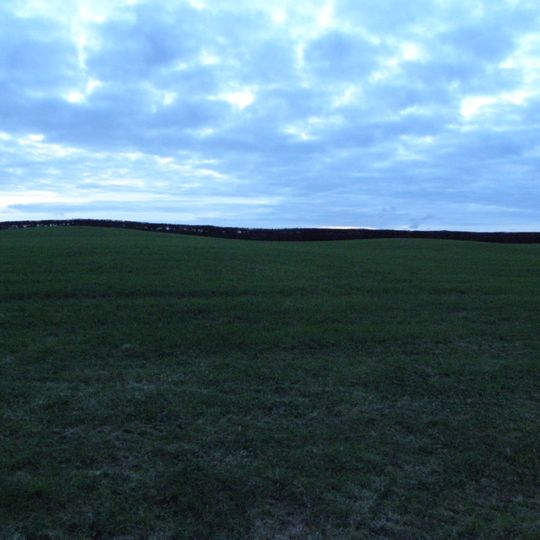 Four bowl barrows and a standing stone 330m west of Higher Mattocks Down