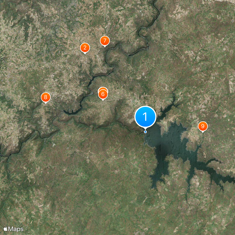 Almendra Dam Map