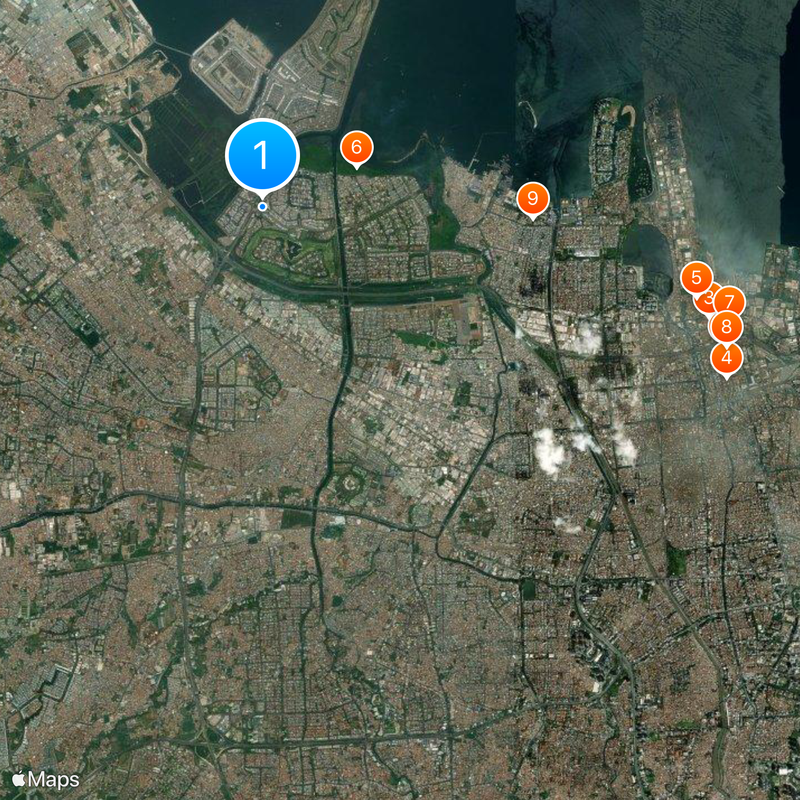 Pantai Indah Kapuk Map