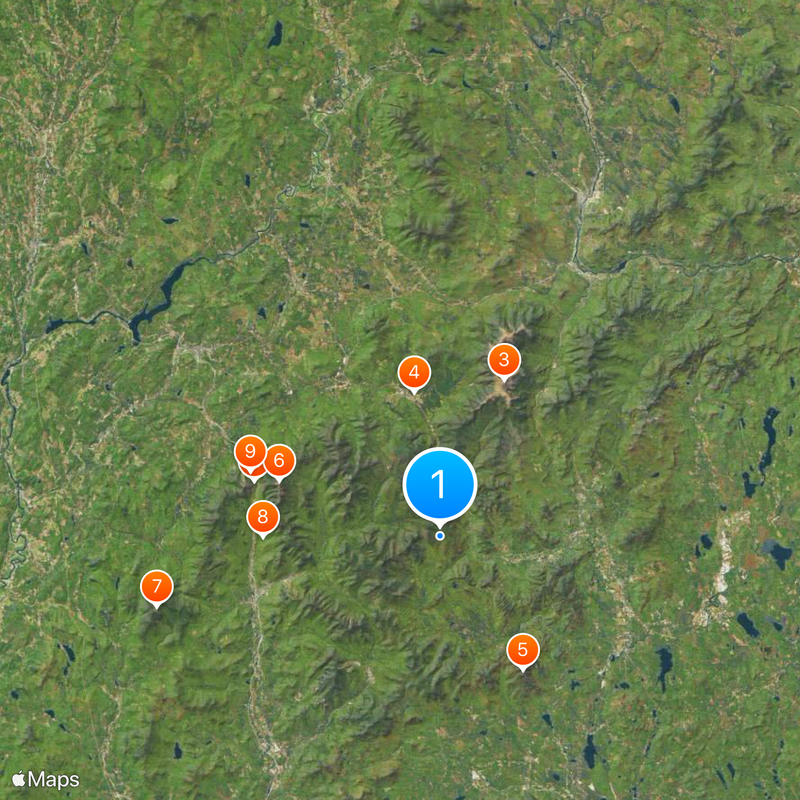 White Mountain National Forest Mappa