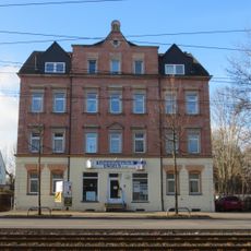 Mietshaus in offener Bebauung, mit rückwärtiger Seifensiederei Annaberger Straße 118