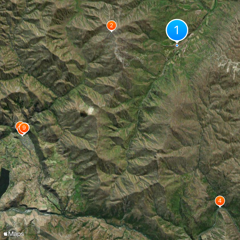 Cardrona Bra Fence Mapa