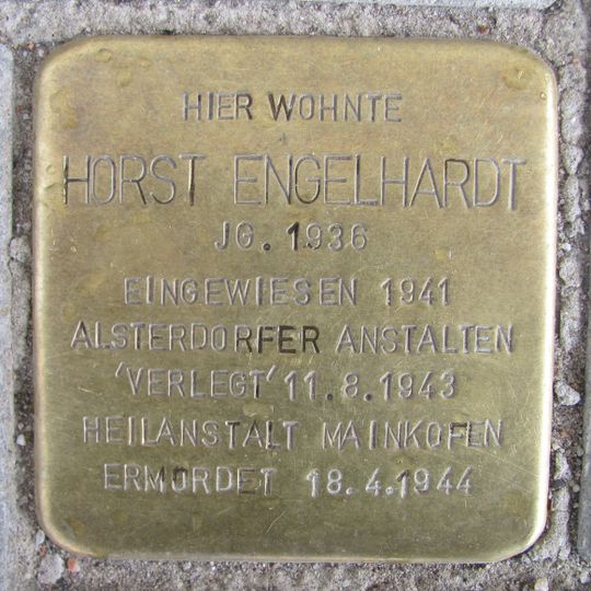Stolperstein en memoria de Horst Engelhardt