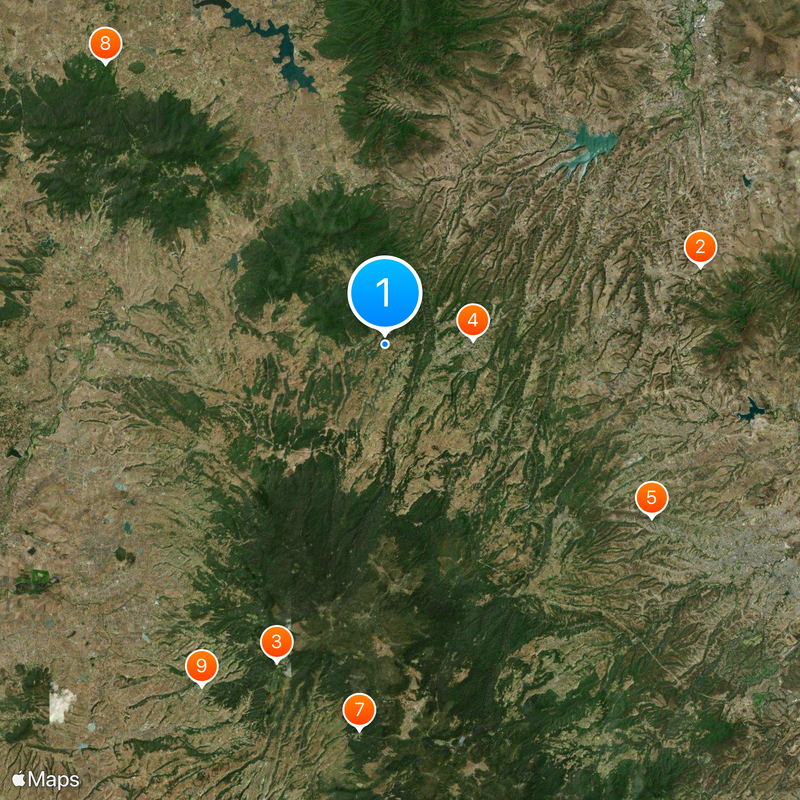 Villa del Carbón Municipality Map