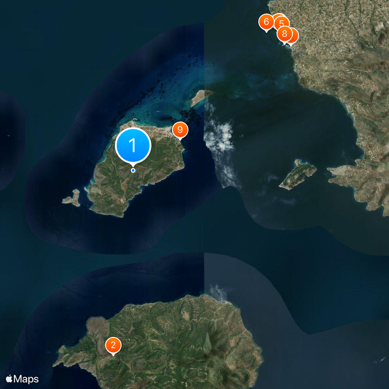 Agistri Map