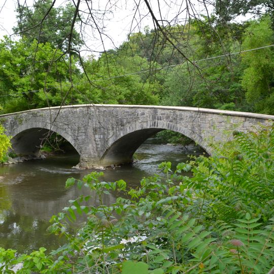 Bridge between Guilford and Hamilton Townships