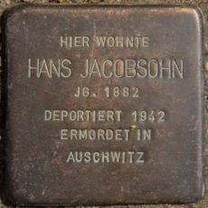 Stolperstein dedicated to Hans Jacobsohn