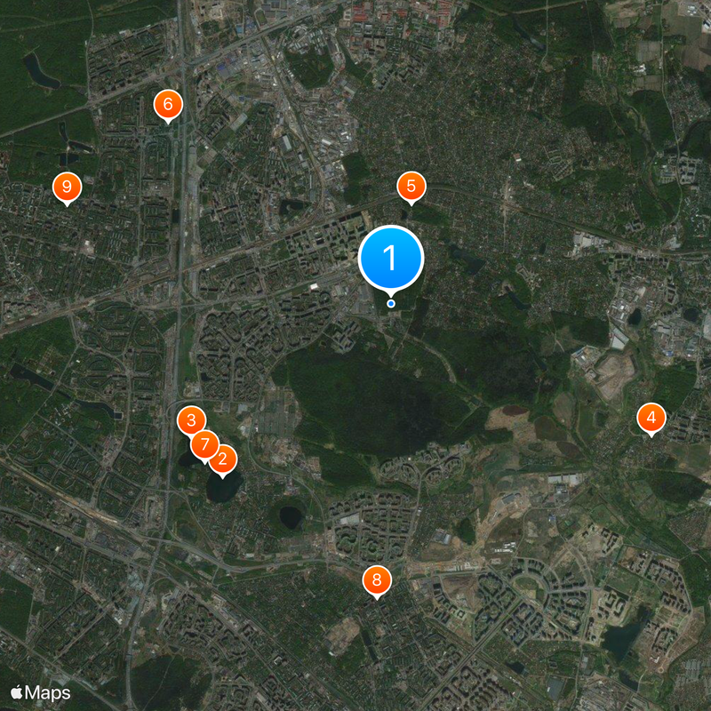 Nikolo-Arkhangelskoe Cemetery Map
