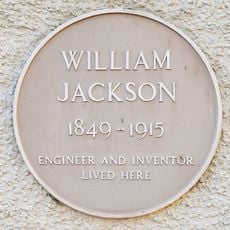 Commemorative plaque to William Jackson (inventor)