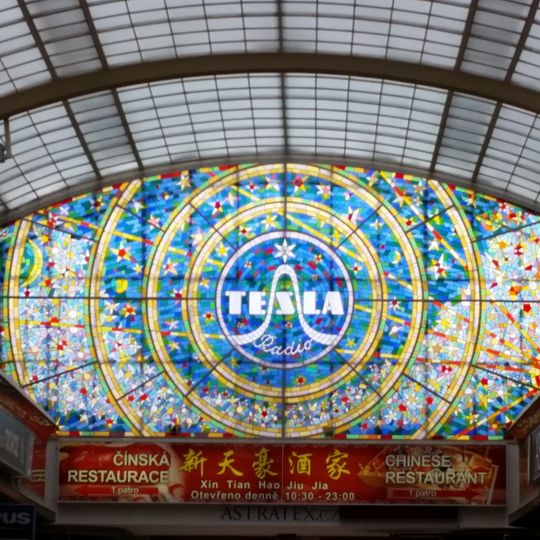 Vitráž Tesla Radio