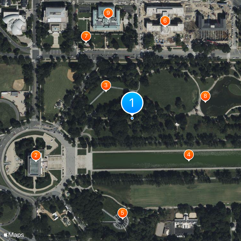 Vietnam Women's Memorial Map