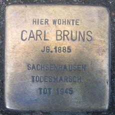 Stolperstein en memoria de Carl Bruns