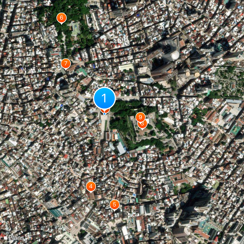 Ruins of St. Paul's Map