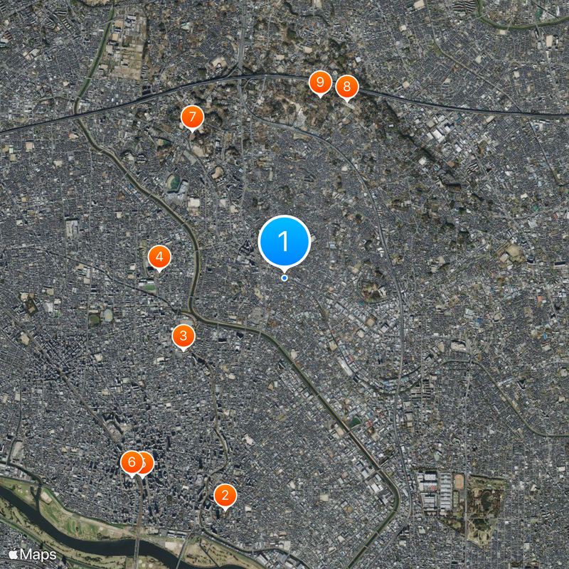 Hatogaya Map