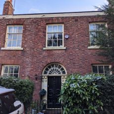 Beech House, adjoining coach house and front railings
