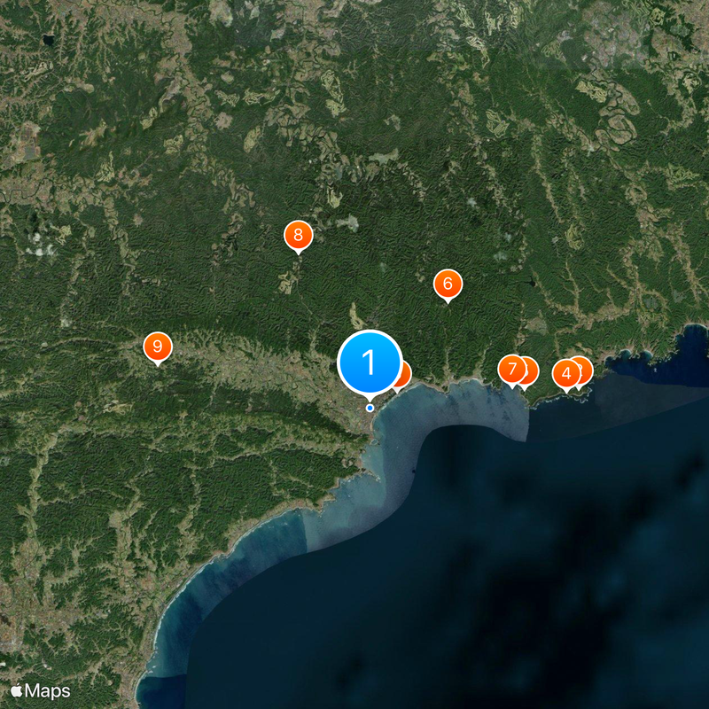 Awa-Kamogawa Station Map